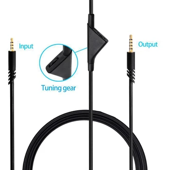 Erstattet Lyd Hovedtelefon Kabel-2M for Astro A10 A40 A30 Gaming Headset Tilbehør med Knap Mute-Funktion