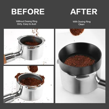 Espresso Kaffe Dosering Ring Aluminium Distributør Håndlavet Og Dosis Tragt Aluminium Og Forsyninger