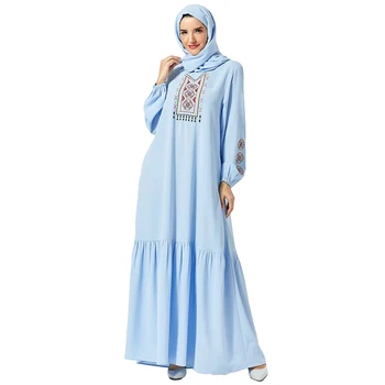 Etnisk Stil Abaya Kaftan Muslimske Kvinder Flæsekanter Lange Maxi Kjole Islamiske Kaftan Kappe Kjole Arabiske Vintage Part Cocktail Kjole Mode