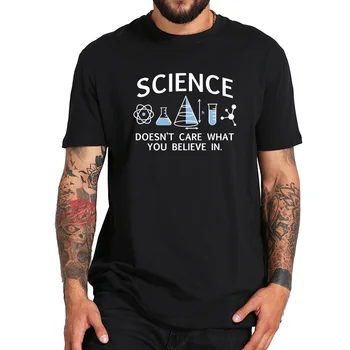 EU-Størrelse i Bomuld Videnskab er Ligeglad med Hvad Du Tror På Kemi Flaske Nørd Design-Bløde Åndbare T-shirt