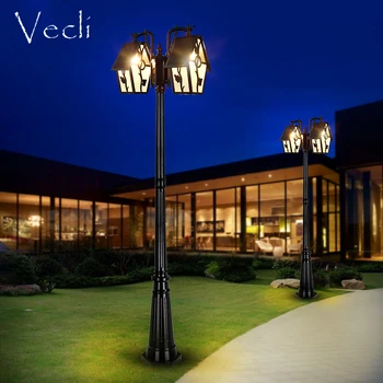 Europæisk stil landskab gade lampe udendørs vandtæt husholdning, fællesskabet garden villa have lampe udendørs høj pæl antik