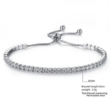 Europæiske og Amerikanske Krystal Armbånd Lys Luksus Mikro-indlagt Zircon Armbånd Kvindelige Enkle Justerbare Hånd Smykker