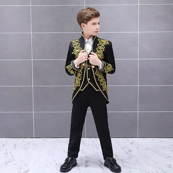 Europæiske retro prins kostumer til drenge og børns fase forestillinger i Europæisk stil palace ædle kjole three-piece suit