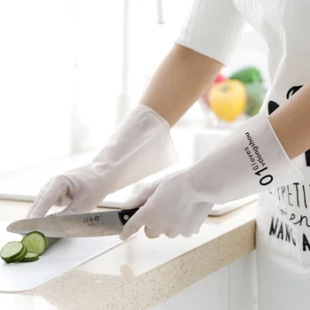 Fabrikken Direkte popper Gennemskinnelige Opvask Hvide Handsker Hvide Kvinder Vandtæt Køkken Vask Skål af Plast Husarbejde