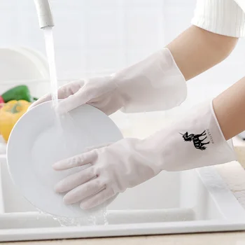 Fabrikken Direkte popper Gennemskinnelige Opvask Hvide Handsker Hvide Kvinder Vandtæt Køkken Vask Skål af Plast Husarbejde