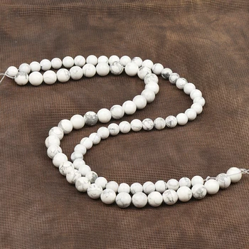 Fabrikken engros Naturlige Howlite sten jasper Runde perler 4-12mm løse perler DIY Smykker tilbehør halskæde armbånd