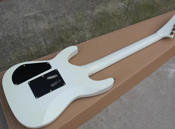 Factory custom hvid tremolo el-guitar med rosewood gribebræt,Abalone indlæg,Golden hardwares,Kan skifte farve