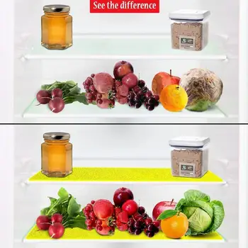 Farve Tilfældig Svamp Køleskab Skuffe Pad Anti-olie Grøntsager Let at Rengøre Meldug Og Frugter, Frisk Bomuld Og Y8A5