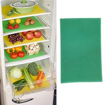 Farve Tilfældig Svamp Køleskab Skuffe Pad Anti-olie Grøntsager Let at Rengøre Meldug Og Frugter, Frisk Bomuld Og Y8A5