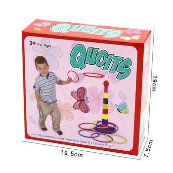Farverige Børn Ring Kast Kaste Kaste Cirkel Set Toy Hoppe Ring Glæde Ferrule Kaste Spil Forældre-barn Samspil