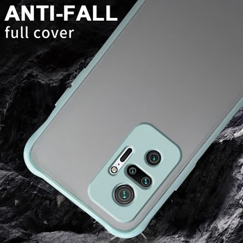 Farverige Mat Silicon Case For Xiaomi Redmi Note 10 Pro Max antal note 10'ERE 10PRO Redmy note 10 s Kamera Beskyttelse Tilbage Telefonens Cover