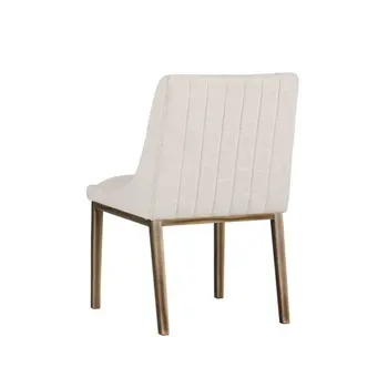 Fashinable luksus design i rustfrit stål PU læder spisestue stol med ryglæn holdbar fine taburet stol til spisestuen