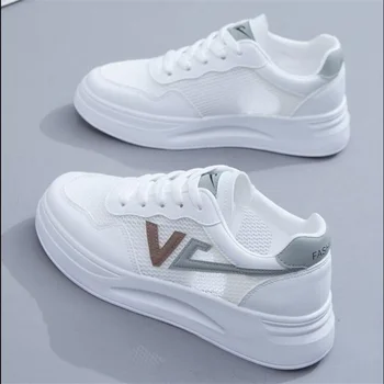 Fashion forår, efterår kvinder casual sko Classic komfortabel platform hvide sneakers Åndbar mesh, non-slip hvid sko