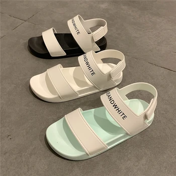 Fashion Tendens Fritid Sport Sommer Sandaler New Style Komfortable Flade, Non-Slip Ladies Beach Sandaler