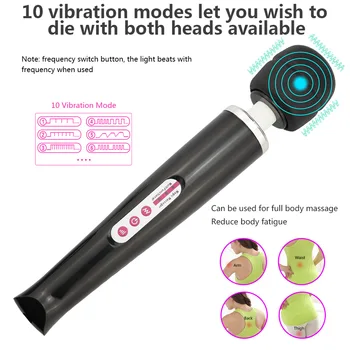FBHSECL Kæmpe Tryllestav Vibratorer til kvinder Store AV-Stick Kvindelige G-Spot Massager Klitoris Stimulator Voksen Sex Legetøj til kvinder