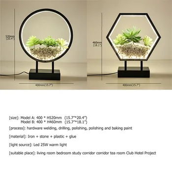 FE bordlampe Desk Lys, Moderne Kontor Kreativ Dekoration Bed LED-Lampe Stof til Foyer, Stue, Seng