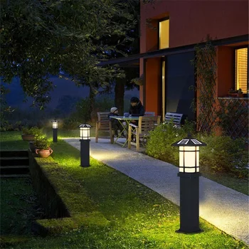 FE Offentlig Græsplæne Lampe Solar LED Vandtæt Moderne Gårdhave Lys Til Hjemmet Veranda, Have Villa