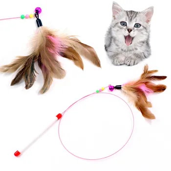 Feather Teaser Cat Toy Interaktive Catcher Teaser For Killing / Kat Spille Sjove ALI88