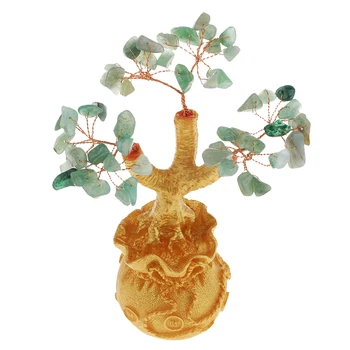 Feng Shui Krystal Penge Træ Bonsai Stil, Rigdom Og Lykke Træ Hjem Dekoration