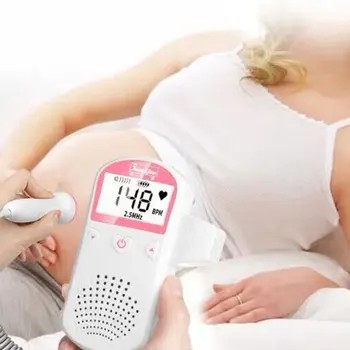 Fetal Heart Rate-Lcd-Display Ingen Stråling Pregancy Baby Føtal Lyd Puls Detektor 1 Sæt