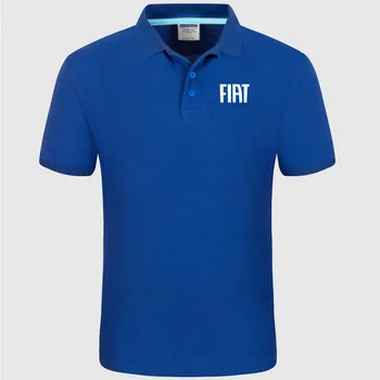 Fiat logo Polo Shirt Mænd sommeren kortærmet Polo Shirt i Bomuld foråret Afslappet Mænd Polos