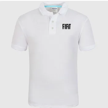 Fiat logo Polo Shirt Mænd sommeren kortærmet Polo Shirt i Bomuld foråret Afslappet Mænd Polos