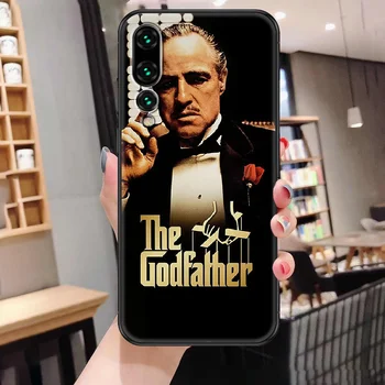 Filmen Godfather Telefonen sagen For Huawei S Mate P10-P20-P30 P40 10 20 Smart Z-Pro Lite 2019 sort tpu bumper tendens førsteklasses blød