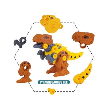 Fire-I-En Demontering Og Samling Dinosaur-Modeller Række DIY Samling Sæt Transformation Dinosaur legetøj til Børn Gave