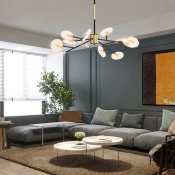 Firefly lysekrone moderne minimalistisk stue, soveværelse, spisestue lampe net sort nye kreative ins Nordiske lamper