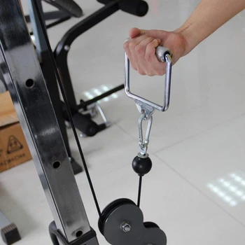 Fitnesscenter D Håndtag Pull Down Kabel-Fastgørelse Set Non-Slip Tricep grebskransen Motion Håndtag til Fitness Derhjemme