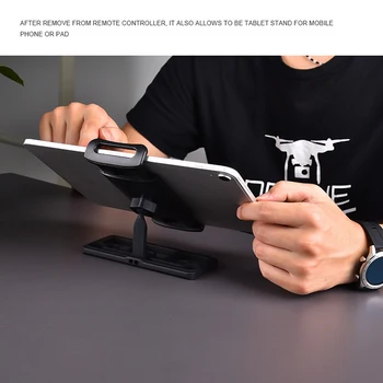 Fjernbetjeningen Tablet Telefon Holder Stand Let Udvidet Klemme Justerbar Støtte Beslag til DJI Mini 2/Mavic AIR2 Droner