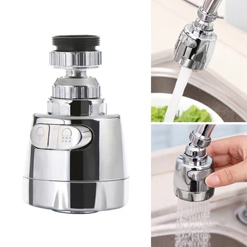 Fleksibel Faucet Sprayer Extender 360 Graders Roterende Hjem Sink Faucet Sprayer Anti-splash Water Filter Adapter Tryk Faucet Extender