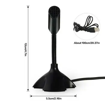 Fleksibel Stand Mini Studio Tale Mikrofon USB-Stik Mikrofon Kabel Desktop Mikrofon Til Computeren, PC-Desktop, Notebook