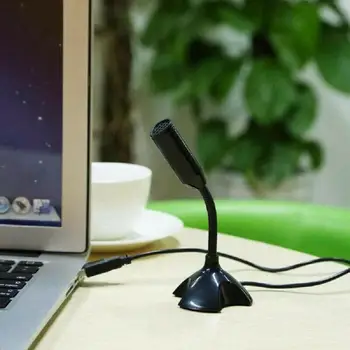 Fleksibel Stand Mini Studio Tale Mikrofon USB-Stik Mikrofon Kabel Desktop Mikrofon Til Computeren, PC-Desktop, Notebook
