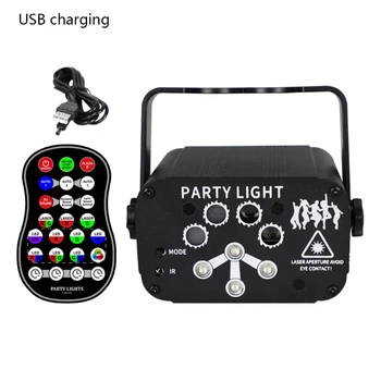 Flere Mønstre RGB LED Disco Lys Laser-Projektion Lys Fase USB-Fase Lampe til Home Wedding Party Club Bar KTV