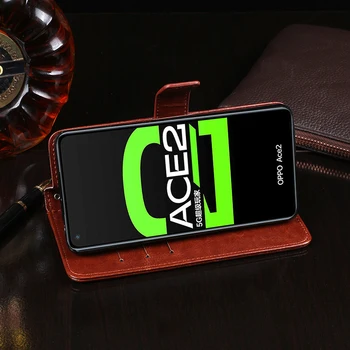 Flip etui til OPPO Ace 2 smartphone-læder bagcover, stødsikker mobiltelefon sag om OPPO Ace 2/PDHM00 boliger