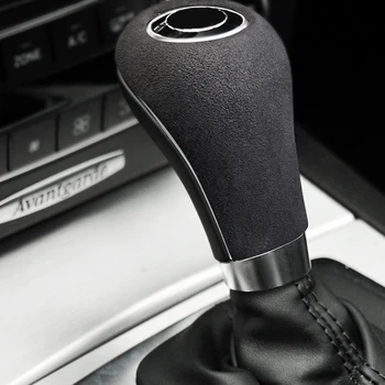 Flocking Gear Shift Knappen Dække Trim Gear Shift Hoved Dekoration til Mercedes-Benz W204 W212 a C E G GLS Klasse