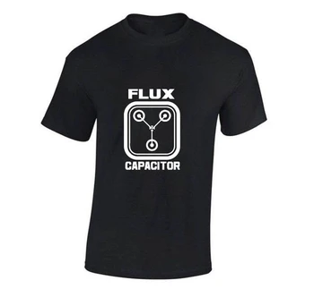 Flux Kondensator T-Shirt Rød, Sort Eller Hvid, Tilbage Til Fremtiden (S - 2Xl) Harajuku Toppe, Mode, Klassisk t-Shirt