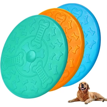 Flying Disc Gummi Hund Legetøj Til Udendørs Interaktiv Sjov 18 Cm Toy Perfekte Disc Toy Hundetræning Smide Fange Spille