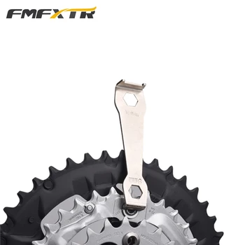 FMFXTRMaintenance mountainbike tandhjul plade skrue søm skruenøgle af tandhjul ændring afmontering fast tand plade skrue