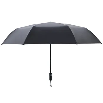 Folde Automatisk Paraply Mænd Kvinder Regn 12Ribs Store Parasoller Business-Bærbare Lange Håndtag Parasol, Paraply Regn Kvinder B50