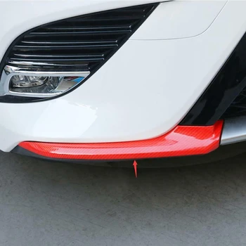 For 18-19 Toyota Camry Red Carbon Fiber Kofanger Front Læbe Hjørne Dække Trim
