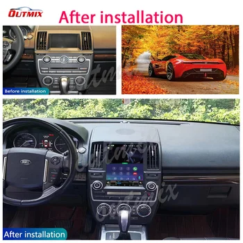 For 2007-Land Rover Freelander 2 6G+128G smart car multimedia video-afspiller, GPS-navigation, radio 4G version af Android 10