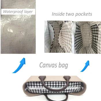 For at obag indvendig lomme bag classic størrelse taske og håndtag taske