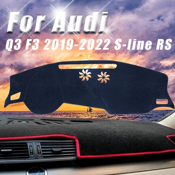 For Audi Q3 F3 2019-2022 S-line RS Anti-Slip Dashboard Dækker Beskyttende Pad Bil Tilbehør Parasol Tæppe