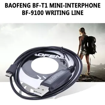 For Baofeng BF-T1 Tilbehør, USB-Kabel-Programmering + CD-Firmware For BF-T1 Mini-Walkie Talkie BF-9100 Mobile Radio BFT1