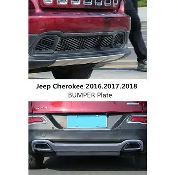 For Bil KOFANGER Plade Til Jeep Cherokee 2016.2017.2018 stødfanger Høj Kvalitet Rustfrit Stål Front+Bag Auto Tilbehør