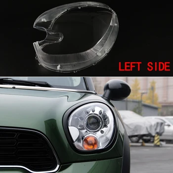 For-BMW MINI R60 2011 2012 2013 - 2016 Side bilforlygte linsedækslet Forlygte Transparent Lampeskærm Shell Glas