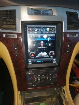 For Cadillac Escalade SLS STS Android Radio-2007 - 2012 Bilen Auto Tesla Stil Lodret Skærm Mms Video-Afspiller, GPS-CarPlay