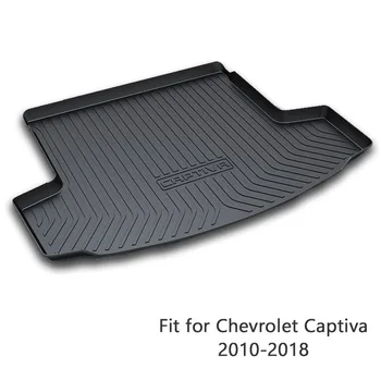 For Chevrolet Captiva 2010 2011 2012 2013 2016 2017 2018 Boot Liner Tilbehør, 1 sæt Bilen Fragt Bageste Bagagerummet Mat